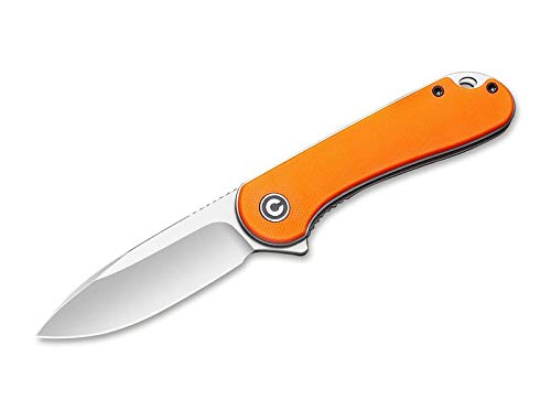 WE Knife Unisex – Erwachsene Elementum G10 Orange Taschenmesser, 17,7 cm von WE Knife