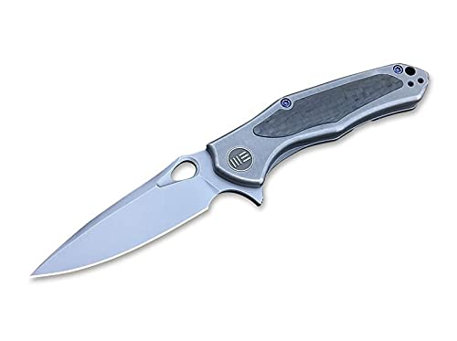 WE Knife Unisex – Erwachsene Vapor 804F Gray/Stonewash Taschenmesser, Grau, 17,3 cm von WE Knife