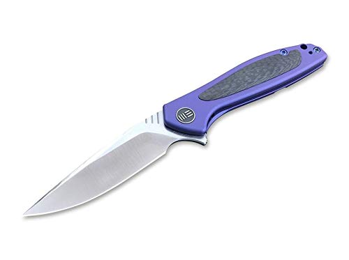 WE Knife Unisex – Erwachsene Wisp 805B Blue/Satin Taschenmesser, Blau, 18,8 cm von WE Knife