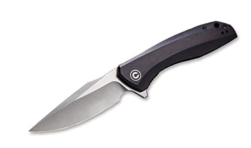 WE Knife Unisex – Erwachsene Baklash Ebony Taschenmesser, Schwarz, 20.6 von WE