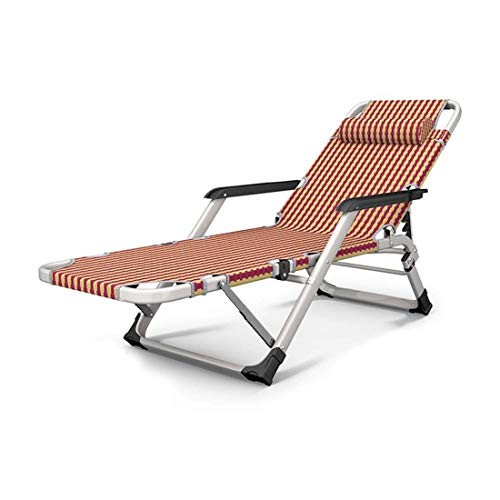 Outdoor-Klappstuhl, Sonnenliege, Schwerkraft-Stuhl für den Garten, klappbarer Liegestuhl, faltbare Liegestühle, robustes Metall, tragbar, entspannendes Liegebett, Gartenmöbel für Rasen, Terrasse, von WEBOL