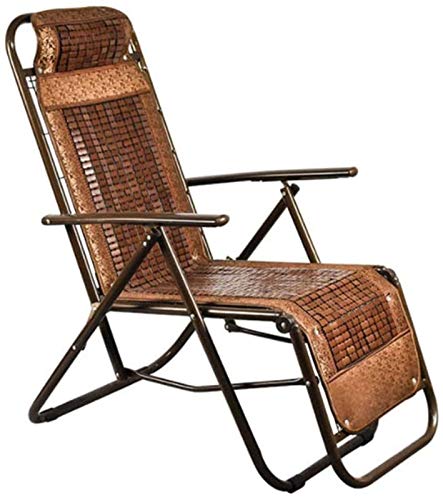 Zero Gravity Lounge Chair, Zero Gravity Chair Leichter, zusammenklappbarer Liegestuhl, gepolsterter Zero Gravity Lounge Chair, Terrasse, faltbar, verstellbar, verstellbare Liegestühle (Farbe: Kaffee, von WEBOL