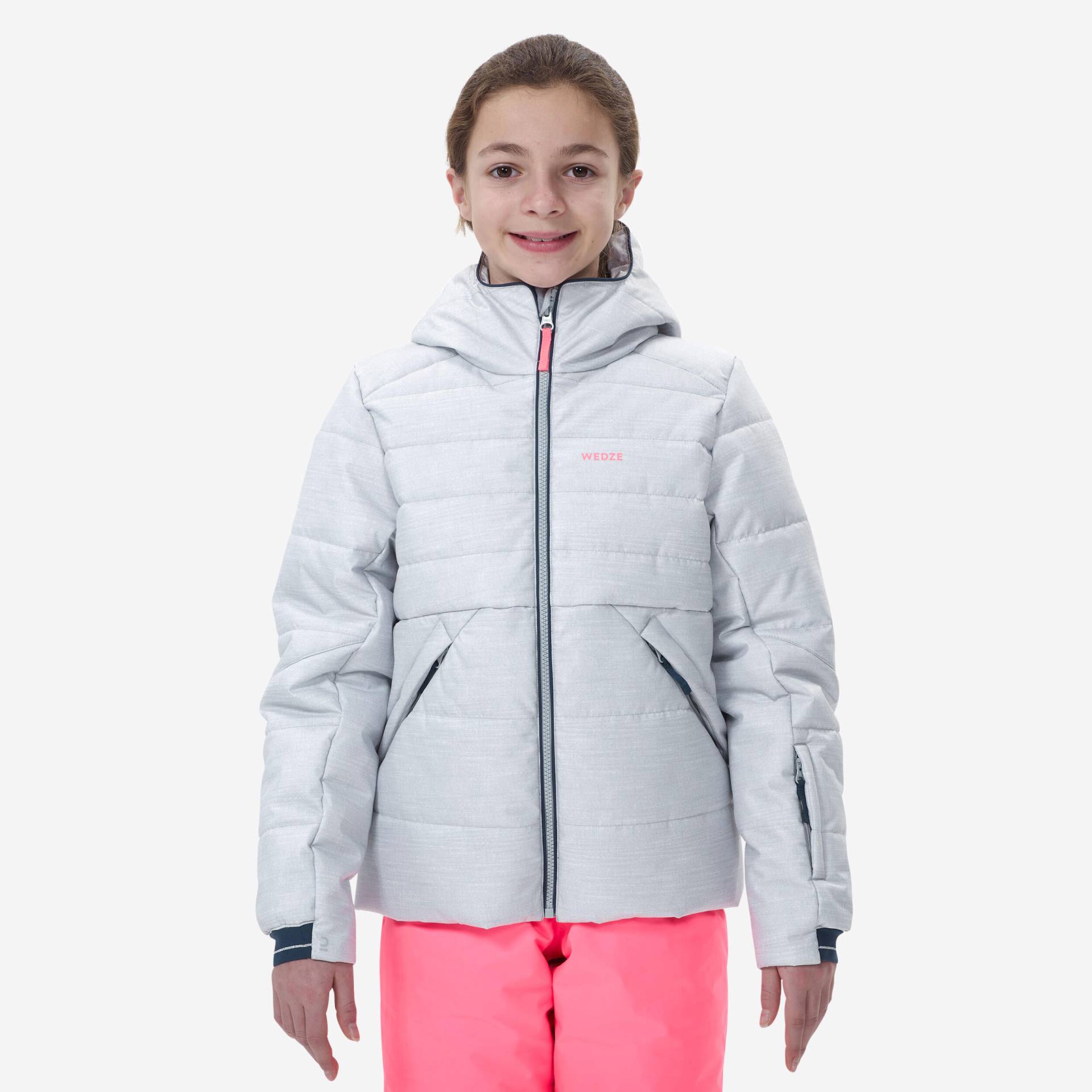 Skijacke Kinder Piste - 100 warm grau von WEDZE