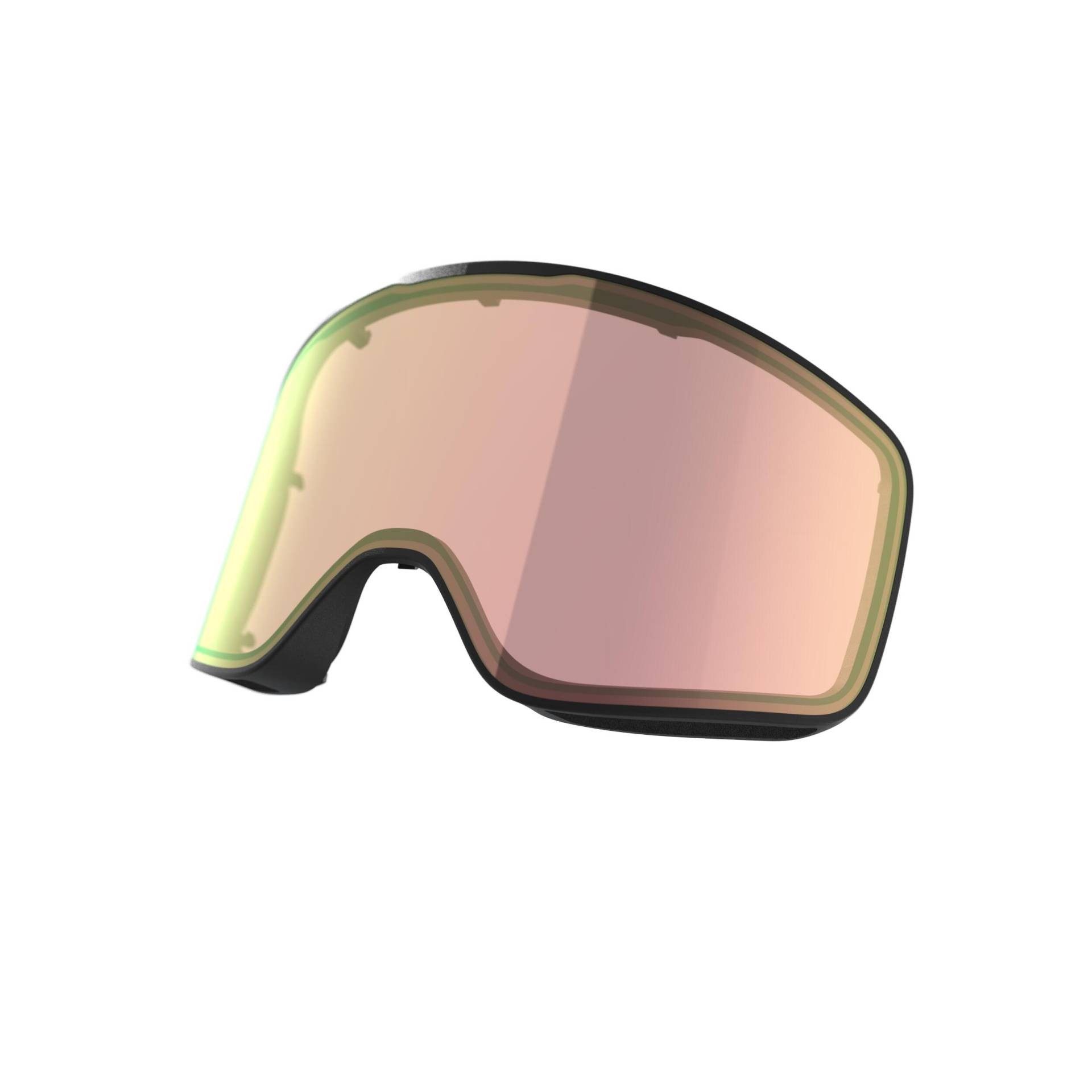 Skibrille Snowboardbrille Erwachsene/Kinder Schlechtwetter - G 500 C HD von WEDZE