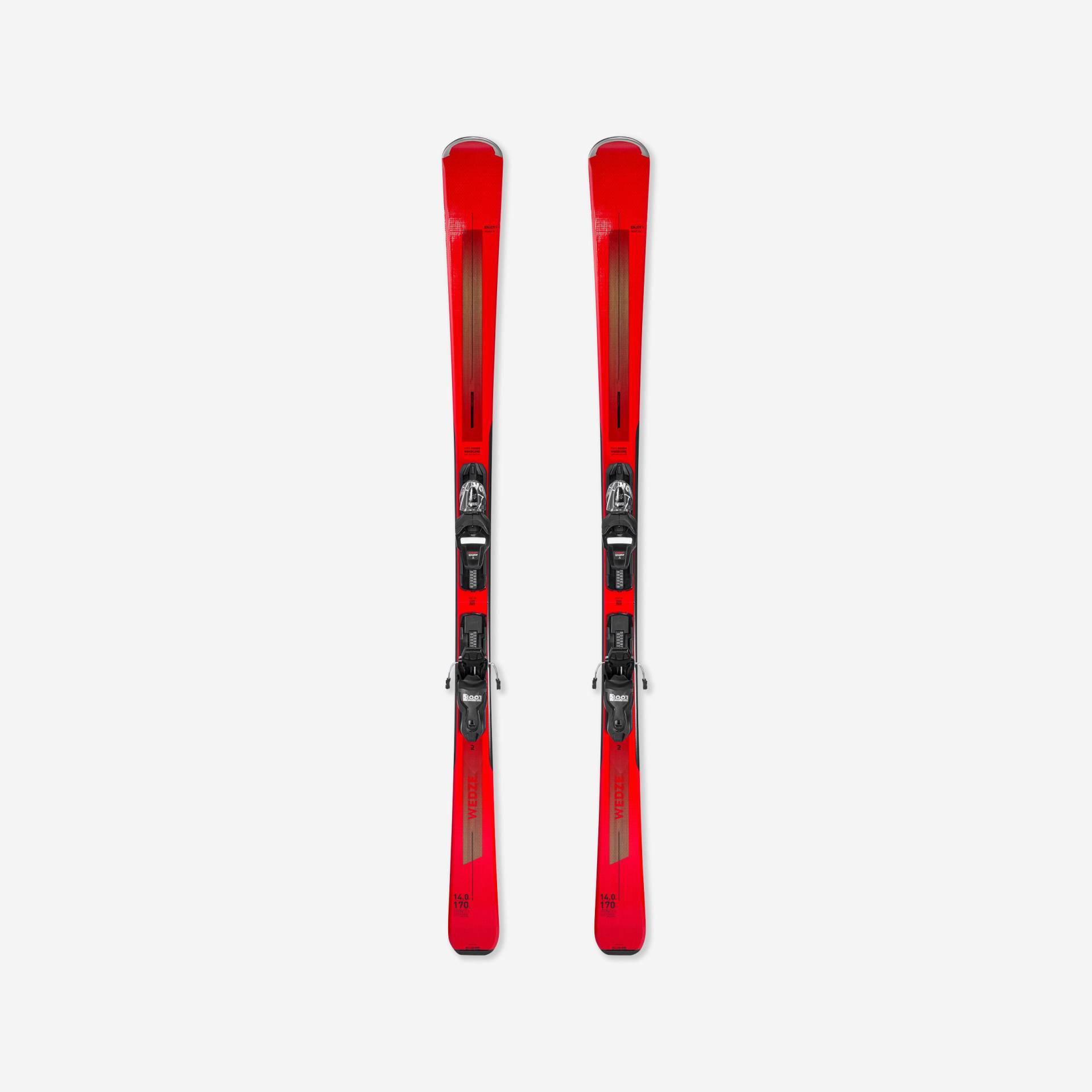 Ski Herren mit Bindung Piste - Boost 500 rot von WEDZE