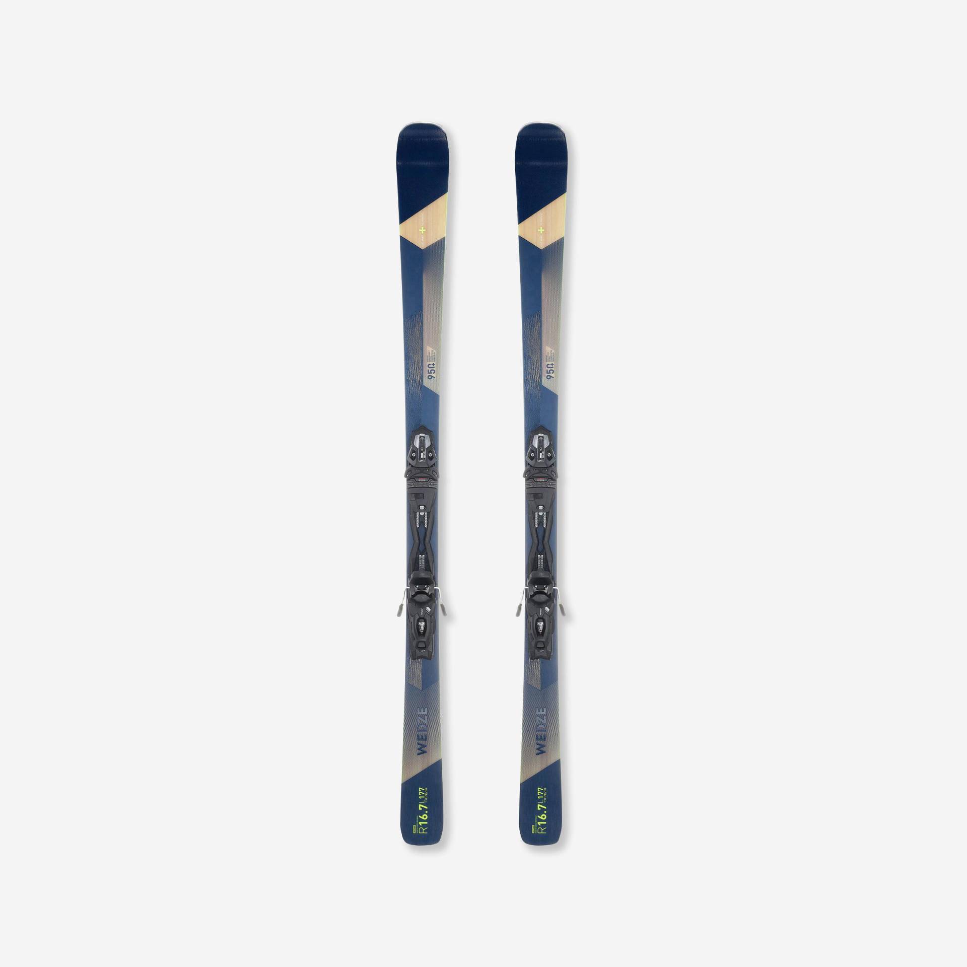 Ski Herren mit Bindung Piste - Cross 950+ blau von WEDZE
