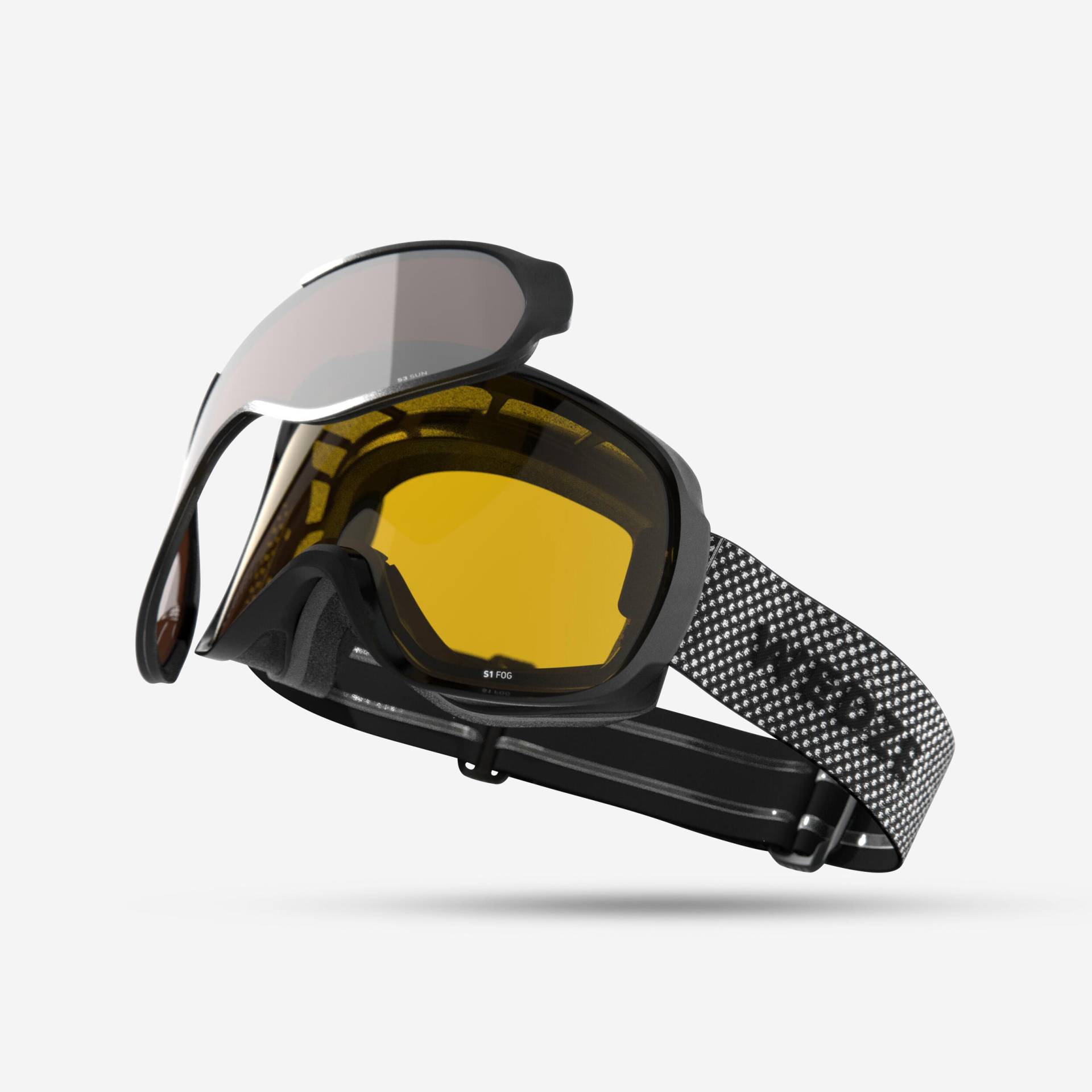 Skibrille Snowboardbrille Erwachsene/Kinder Allwetter - G 500 I grau von WEDZE