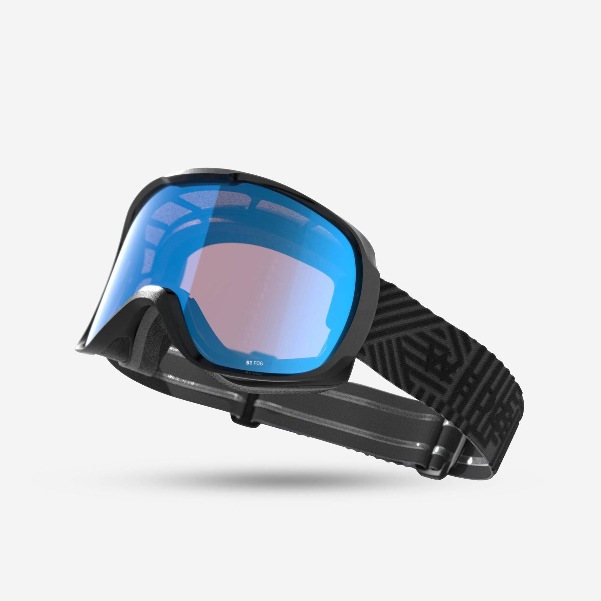 Skibrille Snowboardbrille Erwachsene/Kinder Schlechtwetter - G 500 S1 schwarz von WEDZE