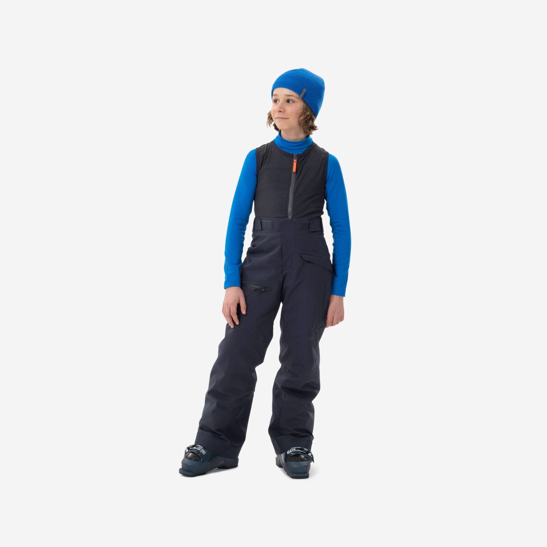 Skihose Kinder mit Rückenprotektor - FR900 marineblau von WEDZE