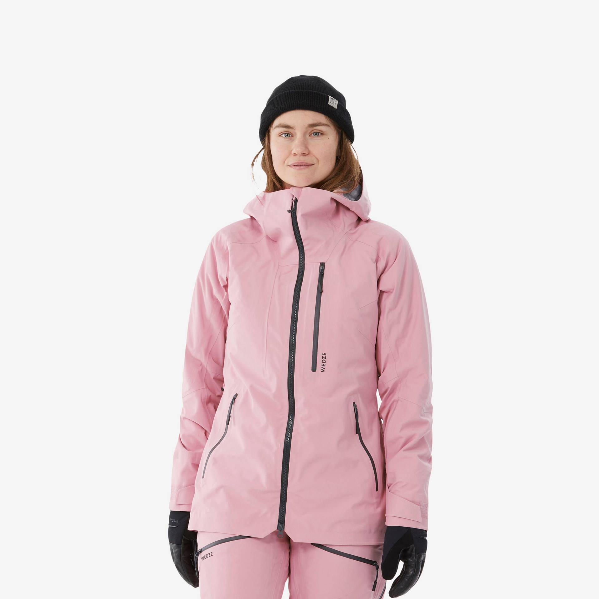 Skijacke Damen - FR 500 rosa von WEDZE