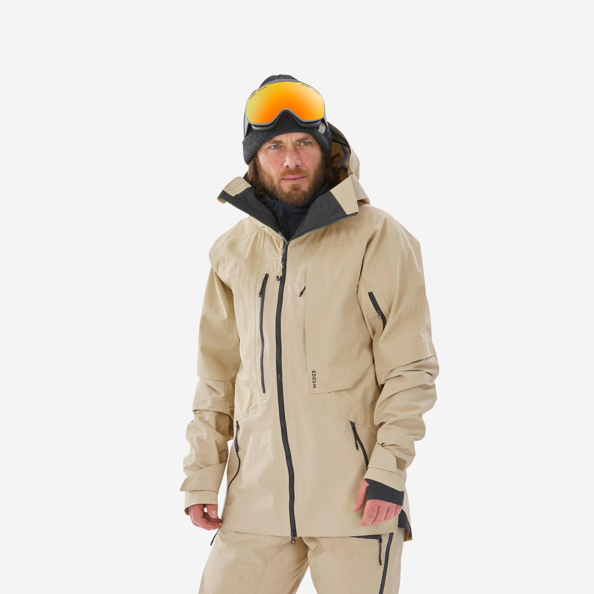 Skijacke Herren - FR900 beige von WEDZE