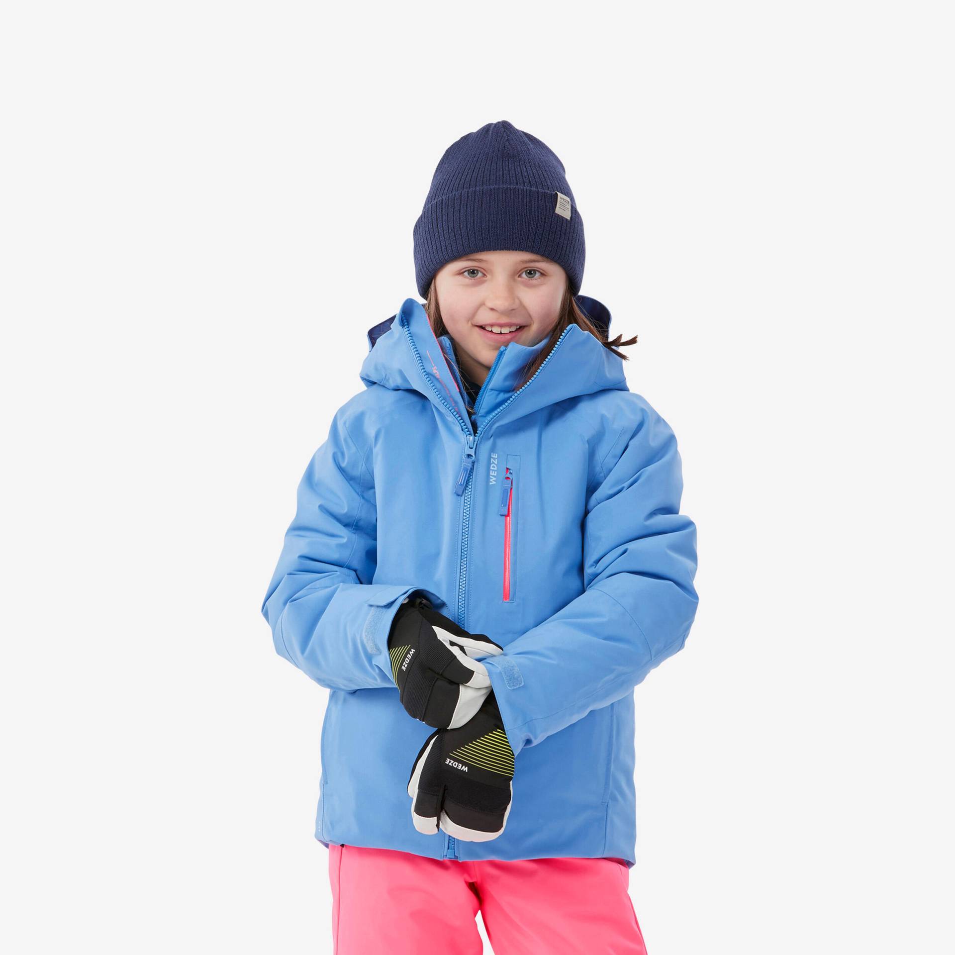 Skijacke Kinder warm wasserdicht - 550 blau von WEDZE