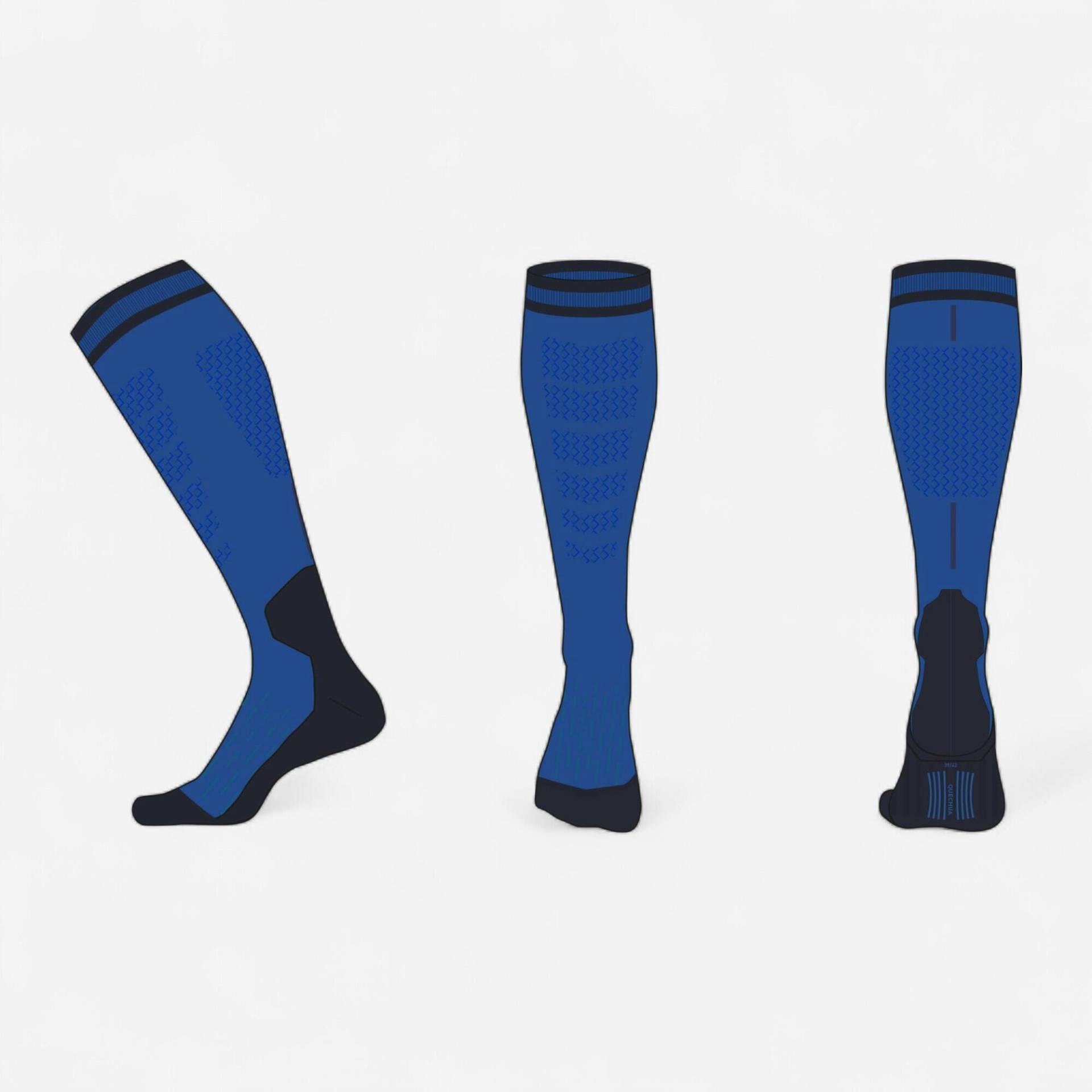 Skistrümpfe Kinder warm bequem - 500 blau von WEDZE