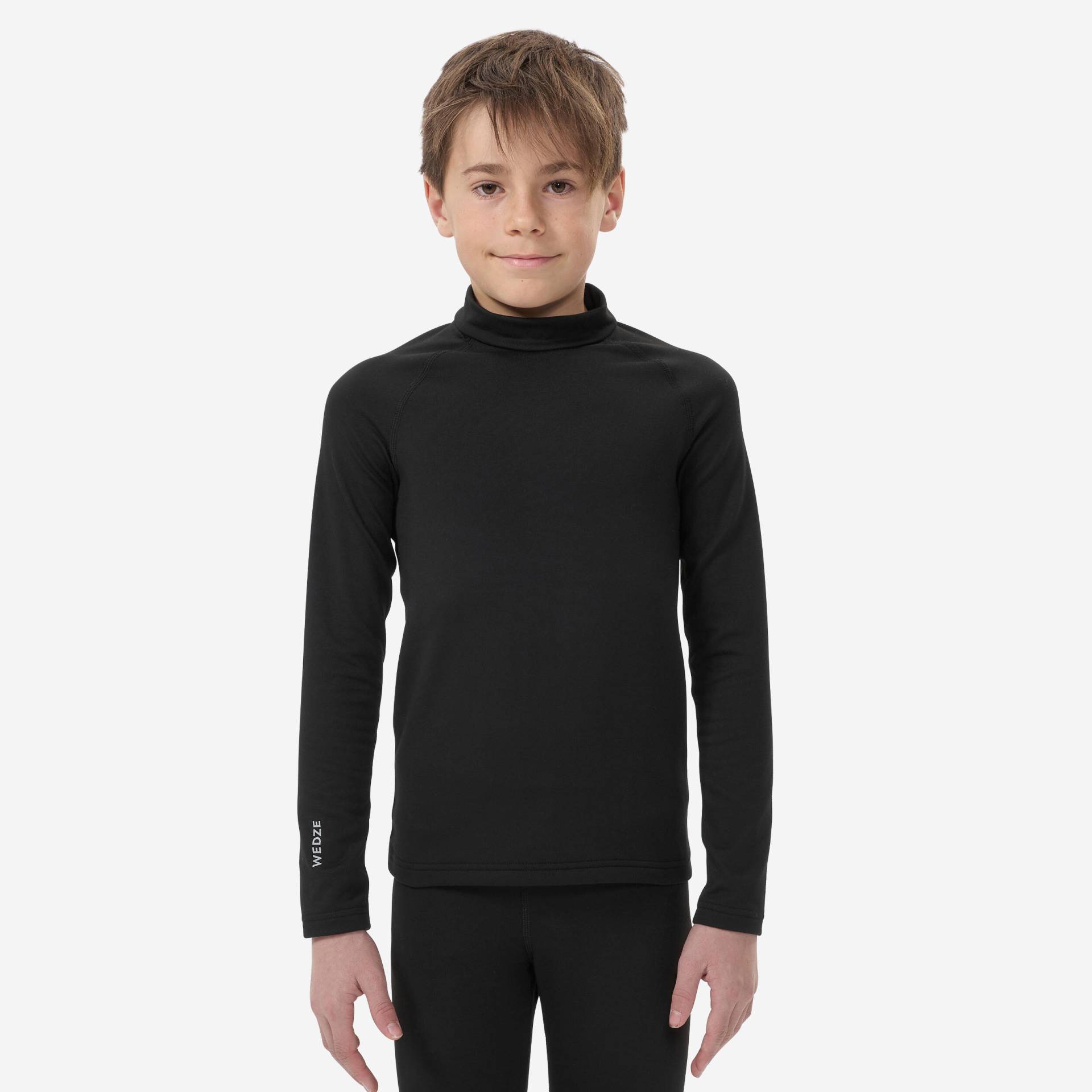 Skiunterwäsche Funktionsshirt Kinder - BL500 schwarz von WEDZE