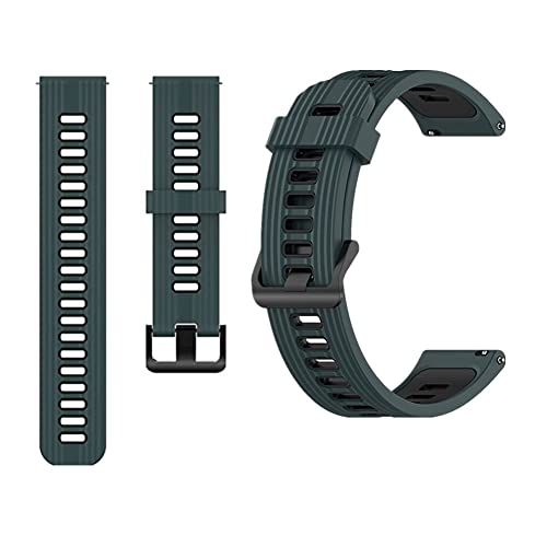 WEINISITE 20mm Armband Kompatibel mit Garmin Vivoactive 3/Forerunner 245/Forerunner 645/Garmin venu/Galaxy Watch Active 2/Watch 3 41mm/Gear S2 Classic,Silikon Ersatzarmband (Grün) von WEINISITE