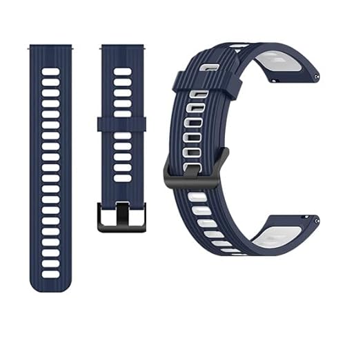 WEINISITE 22 mm Universal Armband for Polar Vantage M,Garmin Vivoactive 4/Forerunner745,Samsung Galaxy Watch3 45mm/Galaxy Watch 46 mm,Huawei Watch GT 2(46 mm) Silikon Ersatzarmband (Blau) von WEINISITE