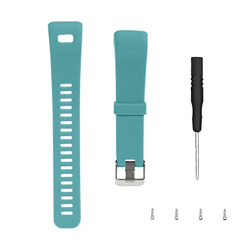 WEINISITE Armband für Garmin vívosmart HR +, Soft Silikon Ersatzarmband für Garmin vívosmart HR Plus (Teal) von WEINISITE