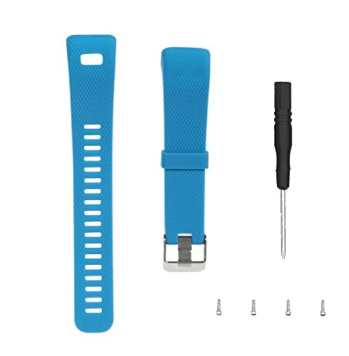 WEINISITE Armband für Garmin vívosmart HR +, Soft Silikon Ersatzarmband für Garmin vívosmart HR Plus (blau) von WEINISITE