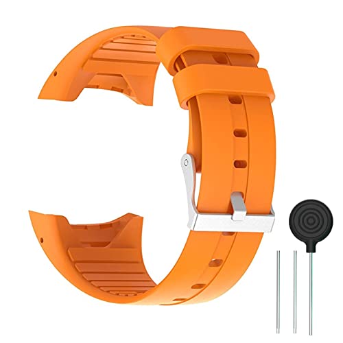 WEINISITE Silikon verstellbares Ersatzband Armband für Polar M400/M430 GPS Smart Watch (Orange) von WEINISITE