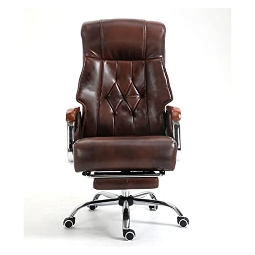 WEJIFU Boss Chair Büro-Chefsessel Sessel mit Fußstütze Computerstuhl Ergonom (Silber Einheitsgröße) Vision von WEJIFU