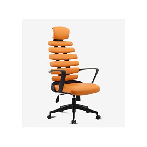 WEJIFU Liegender Büro-Schreibtischstuhl, verstellbar, hohe Rückenlehne, ergonomischer Computer-Netz-Liegestuhl, Home-Office-Stühle mit Fußstütze (schwarz) Vision von WEJIFU
