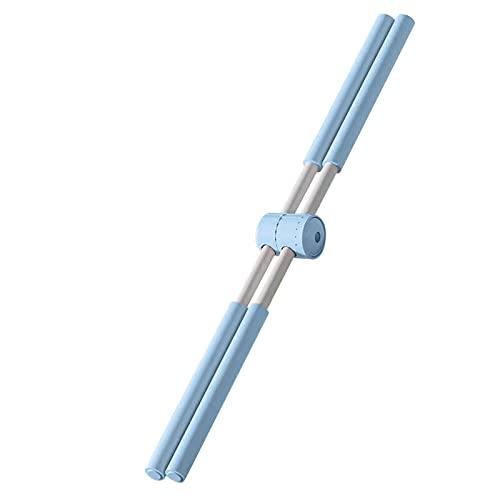 Yoga Stick Stick Korrektor Haltung Pilates Rosa oder Blau Rücken Dehnung (Hellblau) von WELLDER
