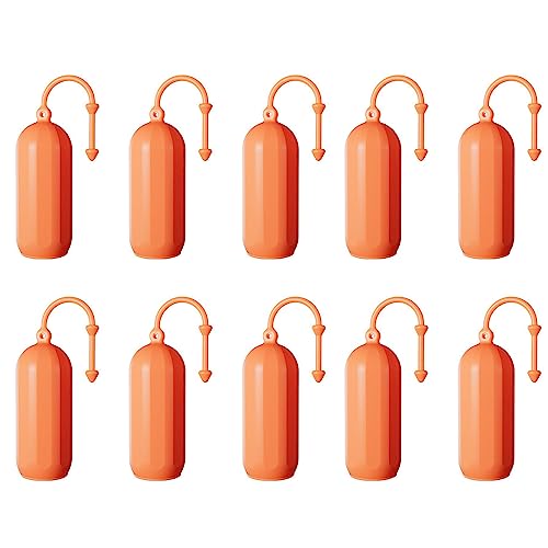 1/5/10 Stück elastische Hüllen für auslaufsichere Reiseflaschen aus Silikon, Behälterhüllen, wiederverwendbare Damen-Toilettenartikel, Reiseflaschenhüllen, Orange, 10er-Pack von WELLDOER