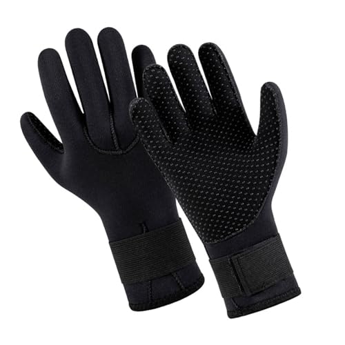 WELLDOER Neoprenanzug-Handschuhe, Tauchhandschuhe, 5 mm, Surf-Handschuhe für Herren und Damen, thermisch, rutschfest, flexibel, Wasserhandschuhe, Neopren-Thermohandschuh von WELLDOER