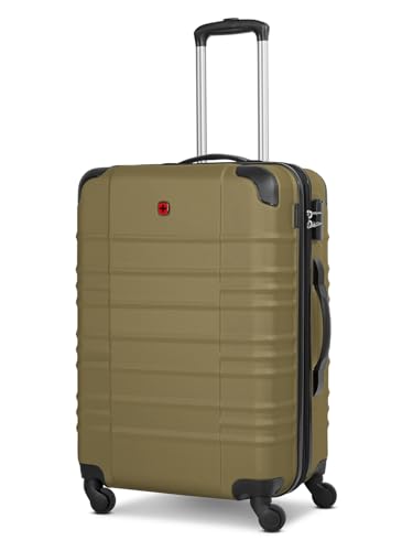 WENGER Check-in Koffer für Damen und Herren | mittelgroßer Trolley 46 x 26 x 65 cm aus hochwertigem, stoßfestem ABS Material | Erweiterbar & Teleskopgriff| Amplar Evo Serie von WENGER