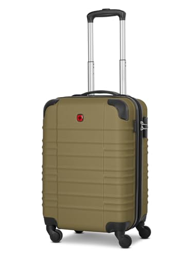 WENGER Kabinen-Koffer für Damen und Herren | Kleiner Cabin-Trolley 37 x 23 x 53 cm aus hochwertigem, stoßfestem ABS Material | Erweiterbar & Teleskopgriff| Amplar Evo Serie von WENGER