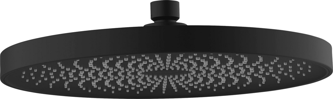 WENKO Kopfbrause Softwater, (1-tlg), Schwarz matt, Ø 26 cm von WENKO