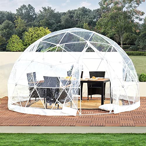 Pop -Up -Bubble -Zelt Sofortiges Iglu -Zelt 5-8 Personen Bildschirmhaus Für Terrassen Große Übergröße Camping Zelt,360CM von WENNEWU