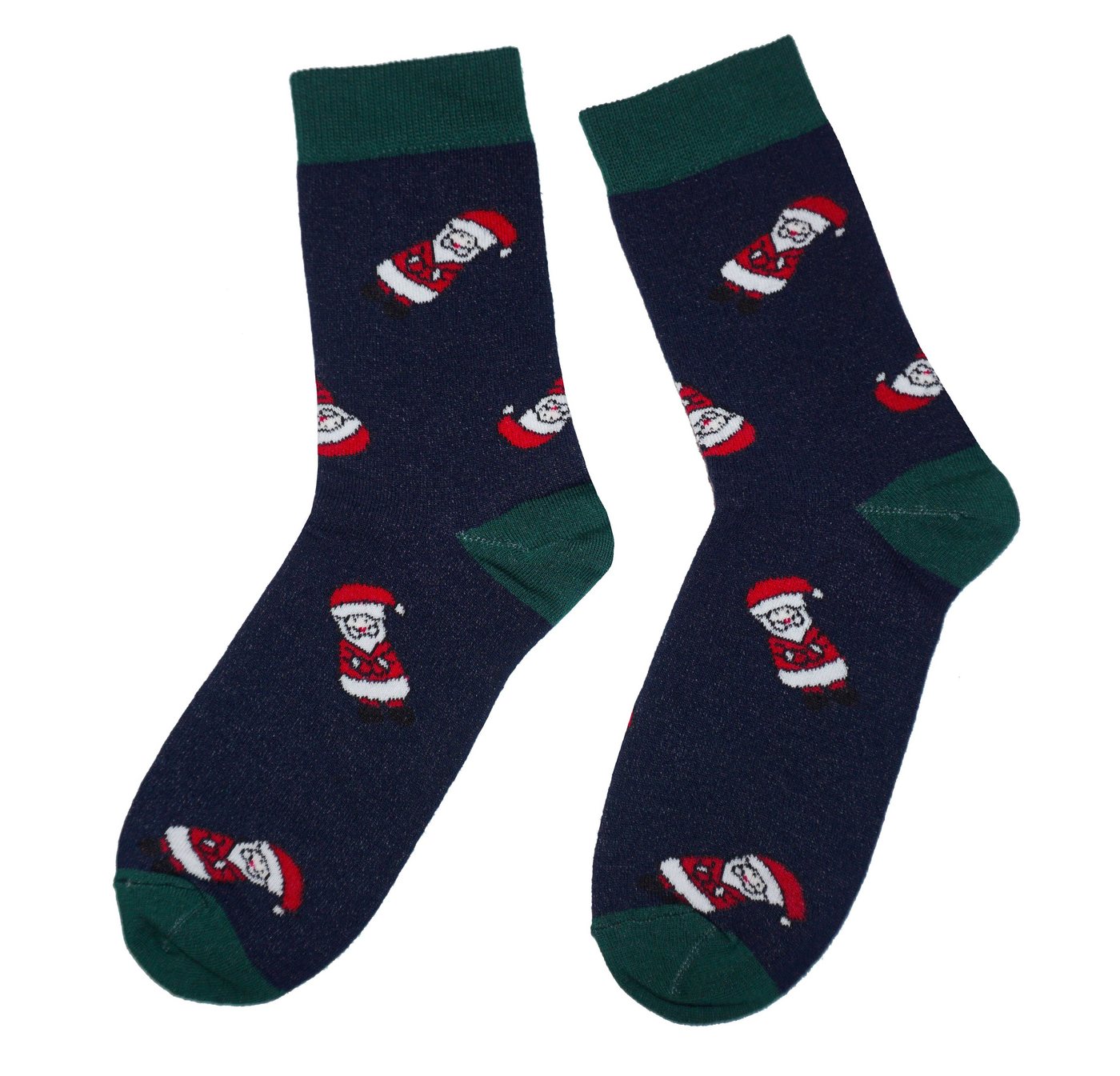 WERI SPEZIALS Strumpfhersteller GmbH Basicsocken Damen Socken >>Weihnachtsmann<< aus Baumwolle von WERI SPEZIALS Strumpfhersteller GmbH