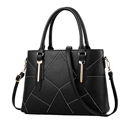 Damen Tasche Damen Tasche Sale Leder Damenhandtaschen und Geldbörsen Handtaschen für Frauen Handtaschen für Damen Designerhandtaschen für Frauen Black von WESDOO