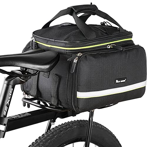 WESTGIRL Fahrradgepäcktasche, 25 l, wasserdicht, langlebig, für den Rücksitz, mit verstellbarem Schultergurt von WESTGIRL