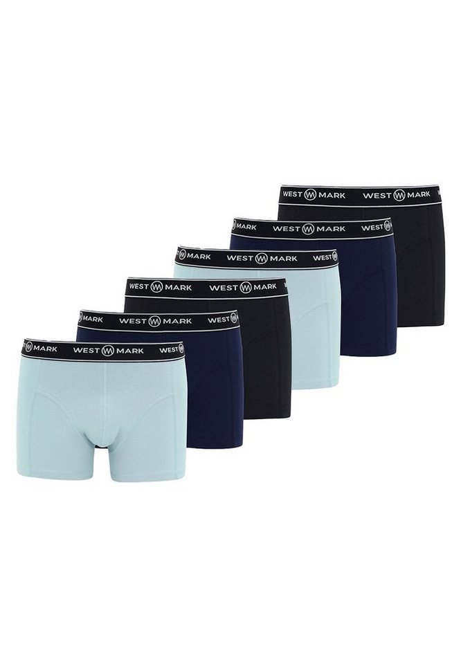 WESTMARK LONDON Retro Boxer 6er Pack Atlas (Spar-Set, 6-St) Retro Short / Pant - Baumwolle - Ohne Eingriff - von WESTMARK LONDON