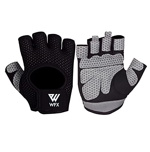 WESTWOOD FOX Fitness Handschuhe Atmungsaktive Trainingshandschuhe für Damen und Herren Gewichtheberhandschuhe Bodybuilding Gym Übung rutschfestes Crossfit Krafttraining (Black, S) von WESTWOOD FOX