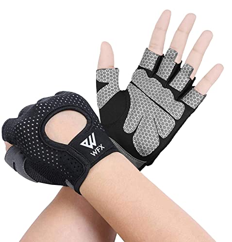 WESTWOOD FOX Fitness Handschuhe Atmungsaktive Trainingshandschuhe für Damen und Herren Gewichtheberhandschuhe Bodybuilding Gym Übung rutschfestes Crossfit Krafttraining (Black, XL) von WESTWOOD FOX