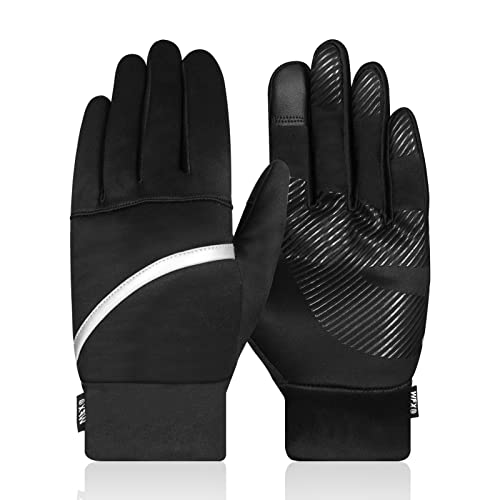 Winter Warme Handschuhe Radfahren Touchscreen Thermo Laufhandschuhe für Männer Frauen Anti Rutsch Silikon Gel rutschfeste Elastische Manschette Wasserabweisend Outdoor Sport (XL) von WESTWOOD FOX