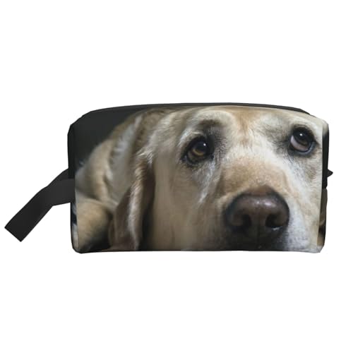 Schöner Labrador-Hund, Make-up-Tasche, Kosmetiktasche, tragbare Reise-Kulturtasche, Make-up-Tasche, Organizer von WEVFGHI