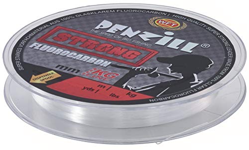 WFT Penzill Fluorocarbon Strong 50m 0,40mm 13,4kg - Vorfachschnur zum Spinnfischen & Meeresangeln, Vorfachmaterial für Vorfächer von WFT