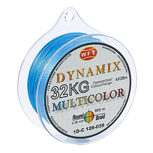 WFT Round Dynamix KG Multicolor 600m geflochtene Schnur, Durchmesser:0.16mm von WFT