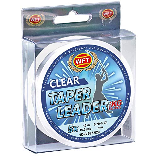 WFT Taper Leader 0,28-0,57 Clear 5x15m von WFT