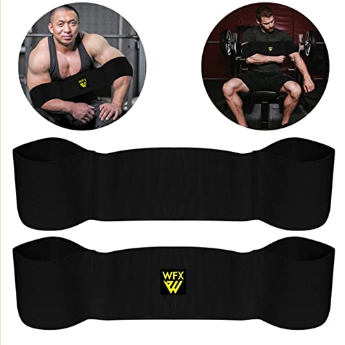 Fitness-Bankdrücken, Schleuder, Blaster, Gewichthebergürtel, Schlinge Kraftheben, Presstraining, schwere Gewichte, Powerlifting, Liegestütze, doppelte Kniebeugen, Übung, Fitnessstudio (XL, Schwarz) von WFX