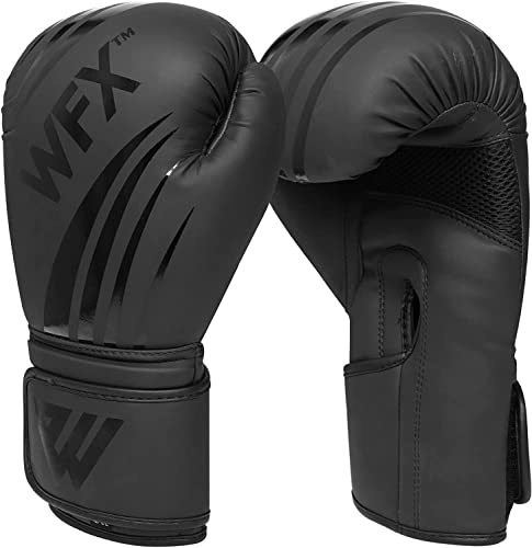 WFX Leder-Boxhandschuhe, professionelle MMA, Sparring, Kickboxen, Boxsack, Training, Muay Thai Fighting (16 oz) von WFX