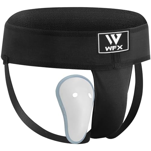 WFX Tiefschutz für Boxen, Kickboxen und MMA-Kämpfe, Muay Thai, Bauch, verstellbar, Sparring, Tiefschutz, Jockstrap Taekwondo, Karate, Trainingsunterwäsche für Kampfsport, Jiu Jitsu BJJ (XL) von WFX