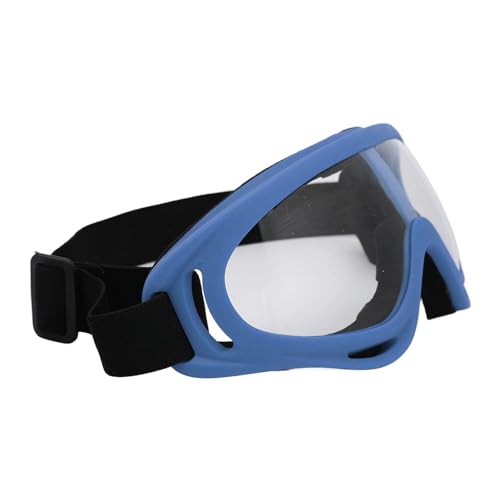 WGFOIP Skibrille, Bequem Verstellbares Kopfband, UV-Schutz, Schneemobilbrille, PC, Transparente Gläser, Klare Sicht für Damen für den Außenbereich (Dunkelblauer Rahmen) von WGFOIP