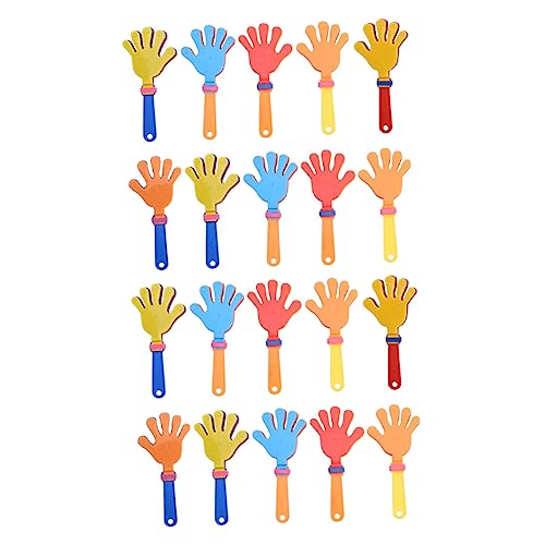 WHAMVOX 20 Stück Palmenklatschen Partyhandklatschen Kinderspielzeug Partybevorzugung Lustige Handklöppel Kinderspielzeug Jubelwerkzeuge Kunststoffhände Klatschende Spielzeughand von WHAMVOX