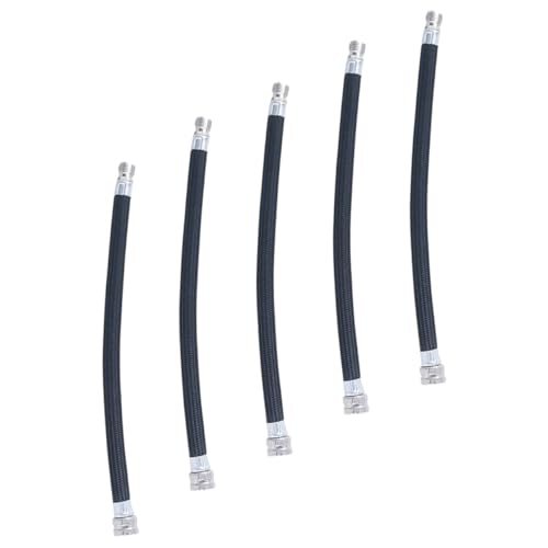 WHAMVOX 5 Stück Teiliges Fahrradpumpe Schlauch Verlängerung Flexible Langlebige Luftpumpe Erweiterungsschläuche aus Geruchlosem Material Leicht Installieren Kompatibel mit Gängigen von WHAMVOX
