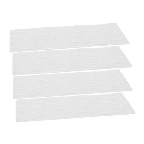 WHAMVOX Eva Surfboard Traktionspad Set mit Selbstklebender Rückseite Rutschfestes Geripptes Grip Matte für Wassersport Kajak Boot Deck Nutzung Langlebiges Antirutschpad Weiß von WHAMVOX